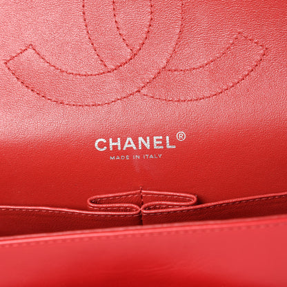 Chanel Patent Quilted Jumbo Double Flap Dark Red 7 of 10