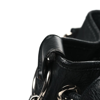 Balenciaga Matte Goatskin Rubber Covered Classic Hardware Mini Pompon Black 12 of 12