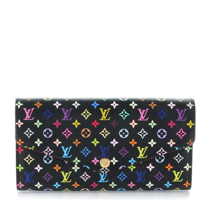 Louis Vuitton Monogram Multicolor Sarah Wallet NM Black Grenade 1 of 7
