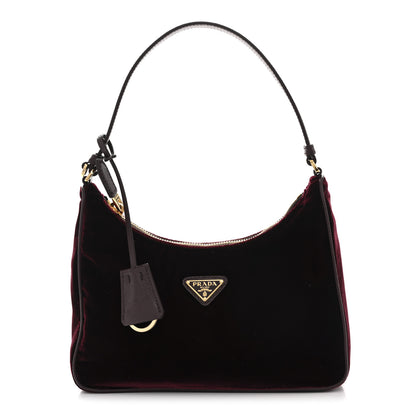 Prada Velvet Mini Re-Edition 2005 Shoulder Bag Red 1 of 11