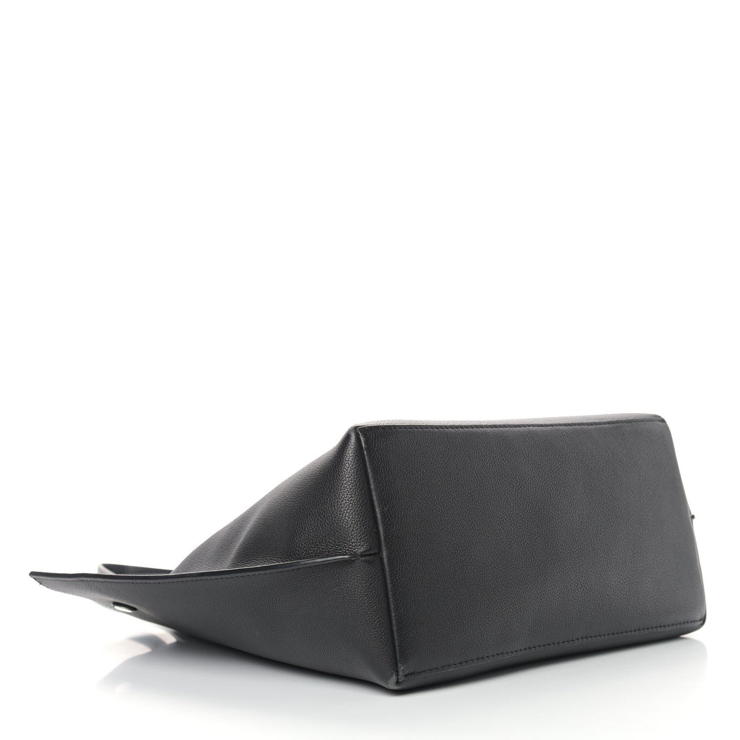 Calfskin Lockme Go Tote Black