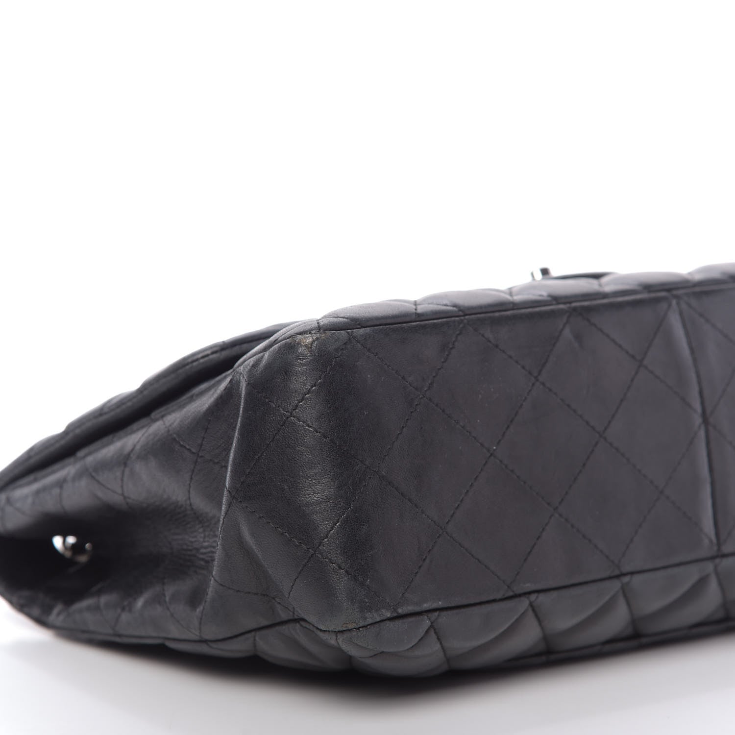 Chanel Lambskin Quilted Jumbo Single Flap Black 6 of 9