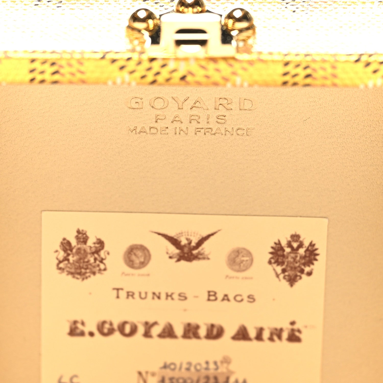 Goyard Goyardine Precious Metals Regence Mini Trunk Gold 6 of 10