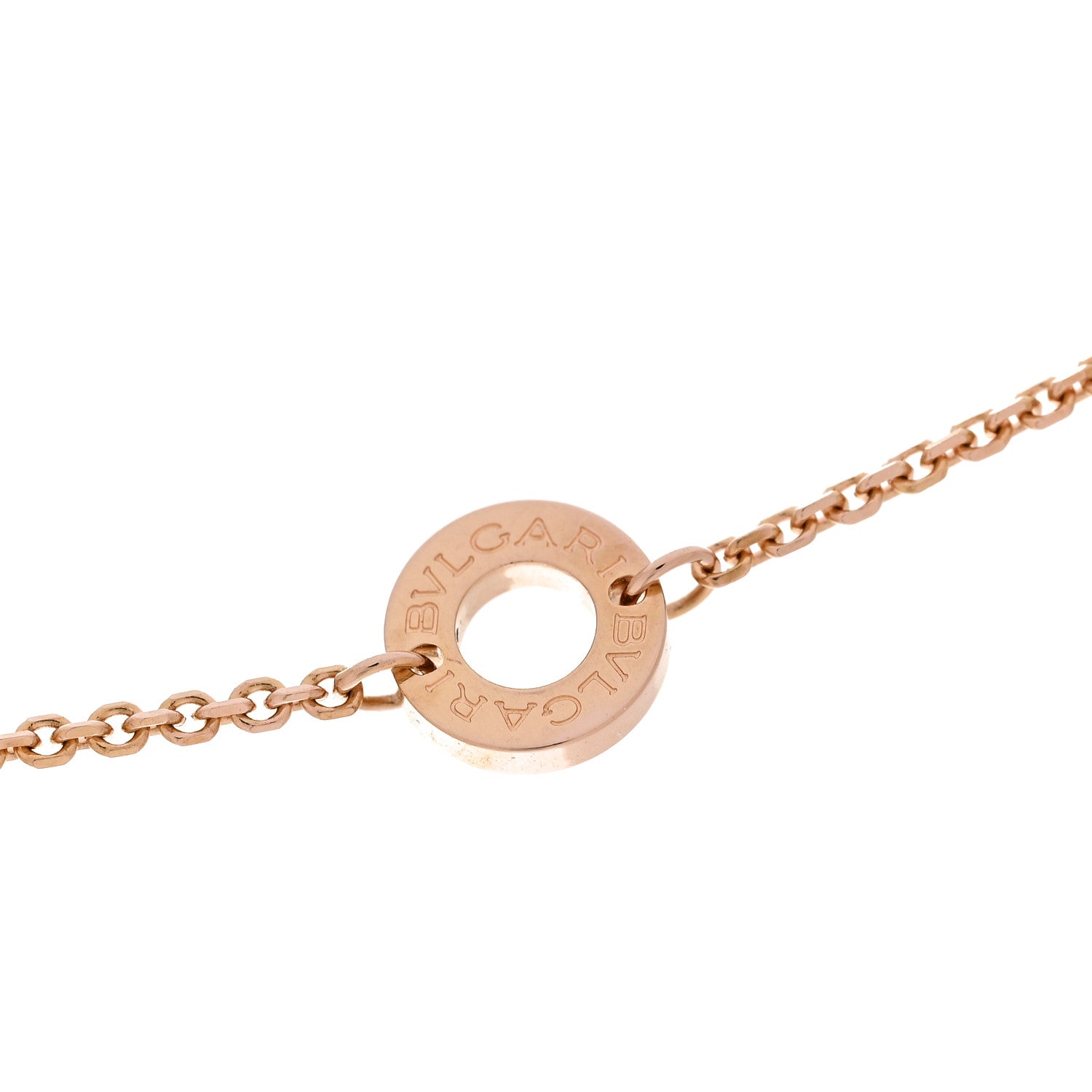 Bulgari 18K Rose Gold Diamond Mother of Pearl Small Divas' Dream Pendant Necklace 4 of 6