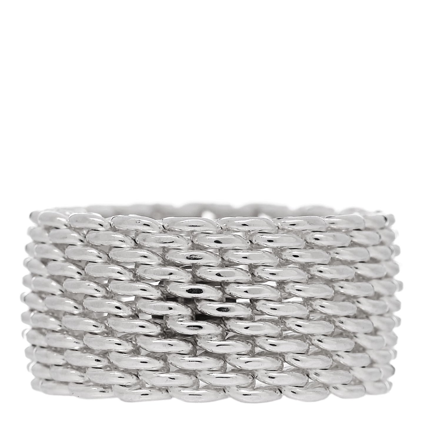 Sterling Silver Somerset Mesh Ring 53 6.25
