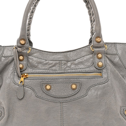 Balenciaga Agneau Giant 12 Gold Hardware Part Time Gris Pyrite 9 of 15