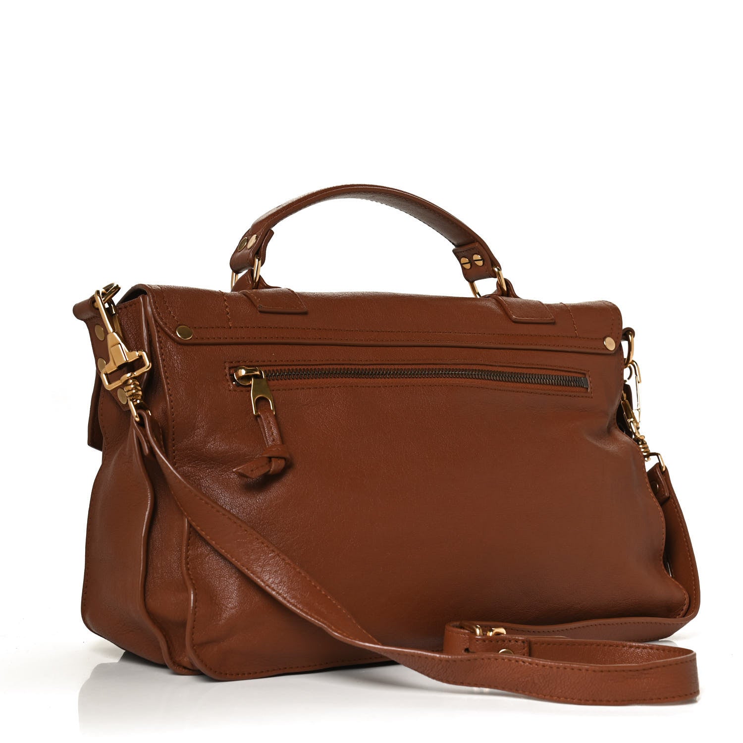 Proenza Schouler Lambskin Medium PS1 Satchel Saddle 3 of 13