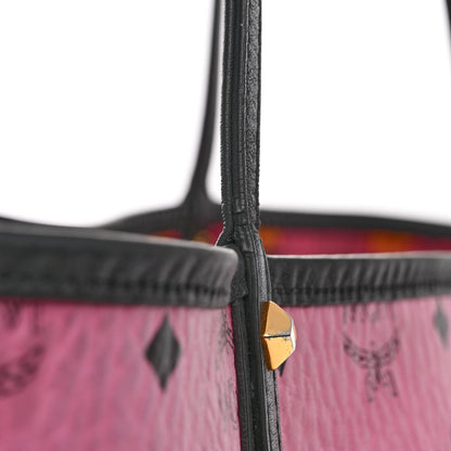 MCM Visetos Large Project Reversible Shopper Tote Pink 16 of 18