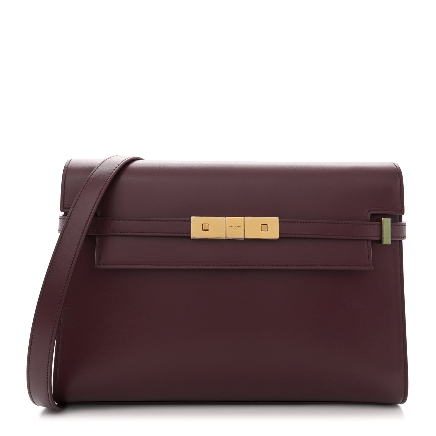 Smooth Calfskin Manhattan Shoulder Bag Rouge