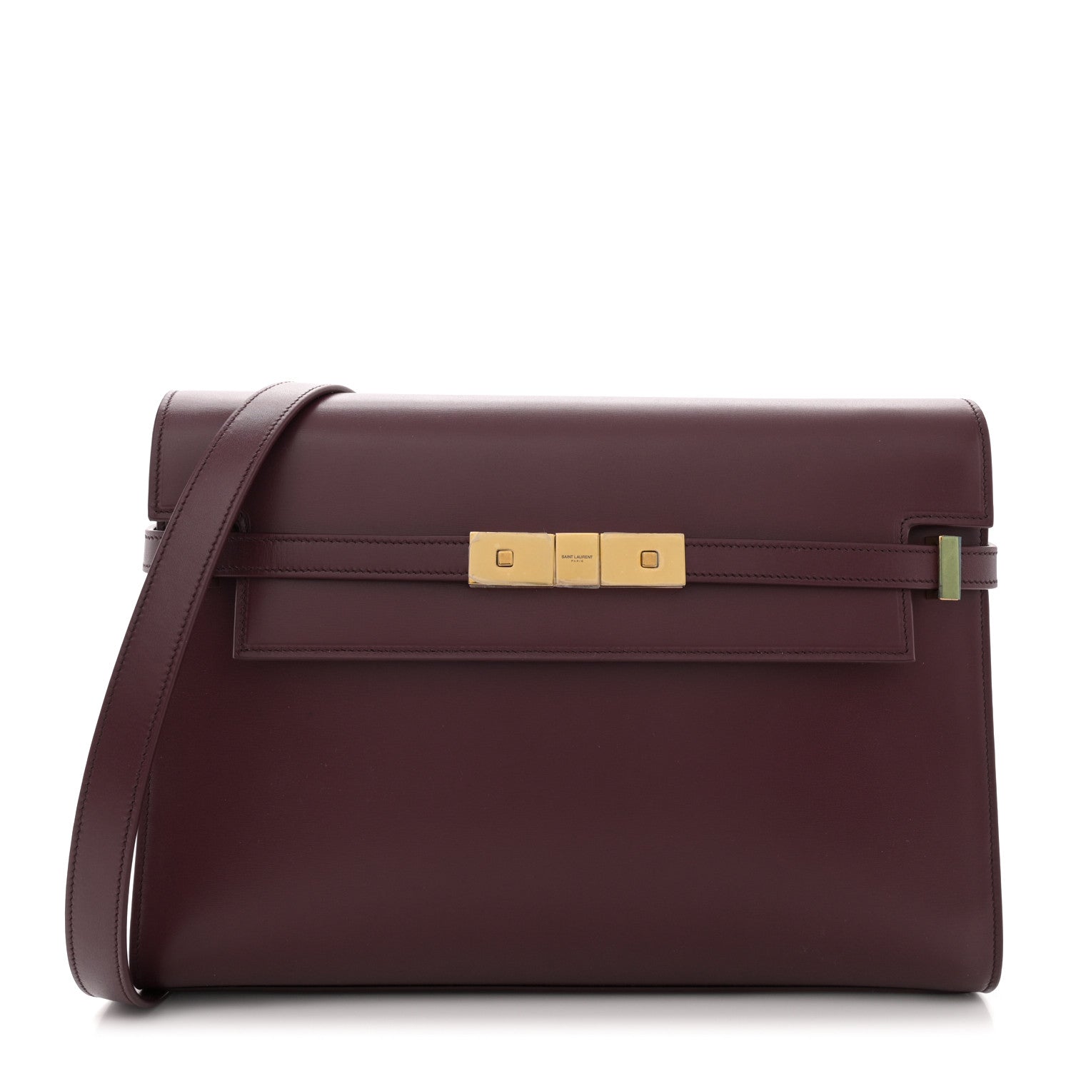 Saint Laurent Smooth Calfskin Manhattan Shoulder Bag Rouge 1 of 11