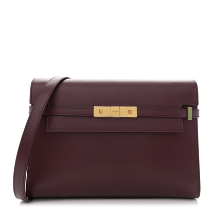Saint Laurent Smooth Calfskin Manhattan Shoulder Bag Rouge 1 of 11