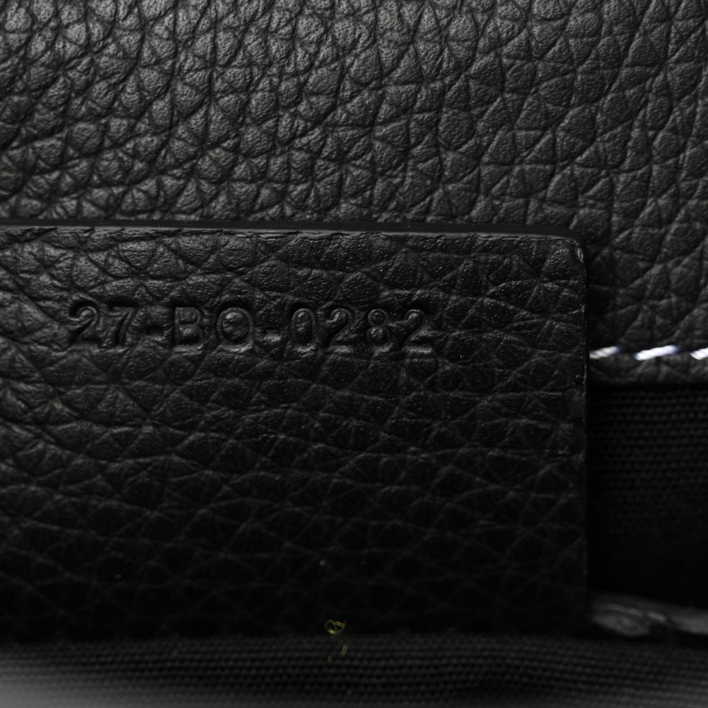 Grained Calfskin Mini Gallop Sling Bag Black