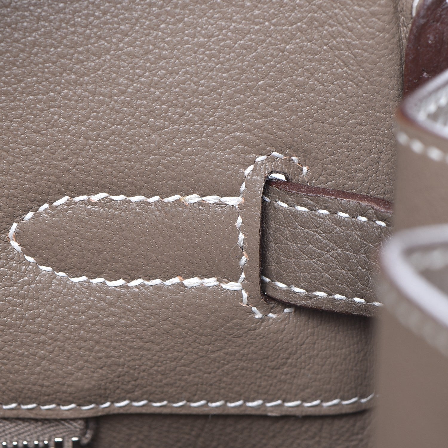Hermes Taurillon Clemence Birkin 35 Etoupe 20 of 30