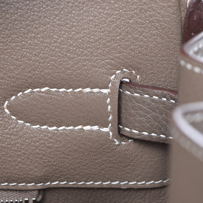 Hermes Taurillon Clemence Birkin 35 Etoupe 20 of 30
