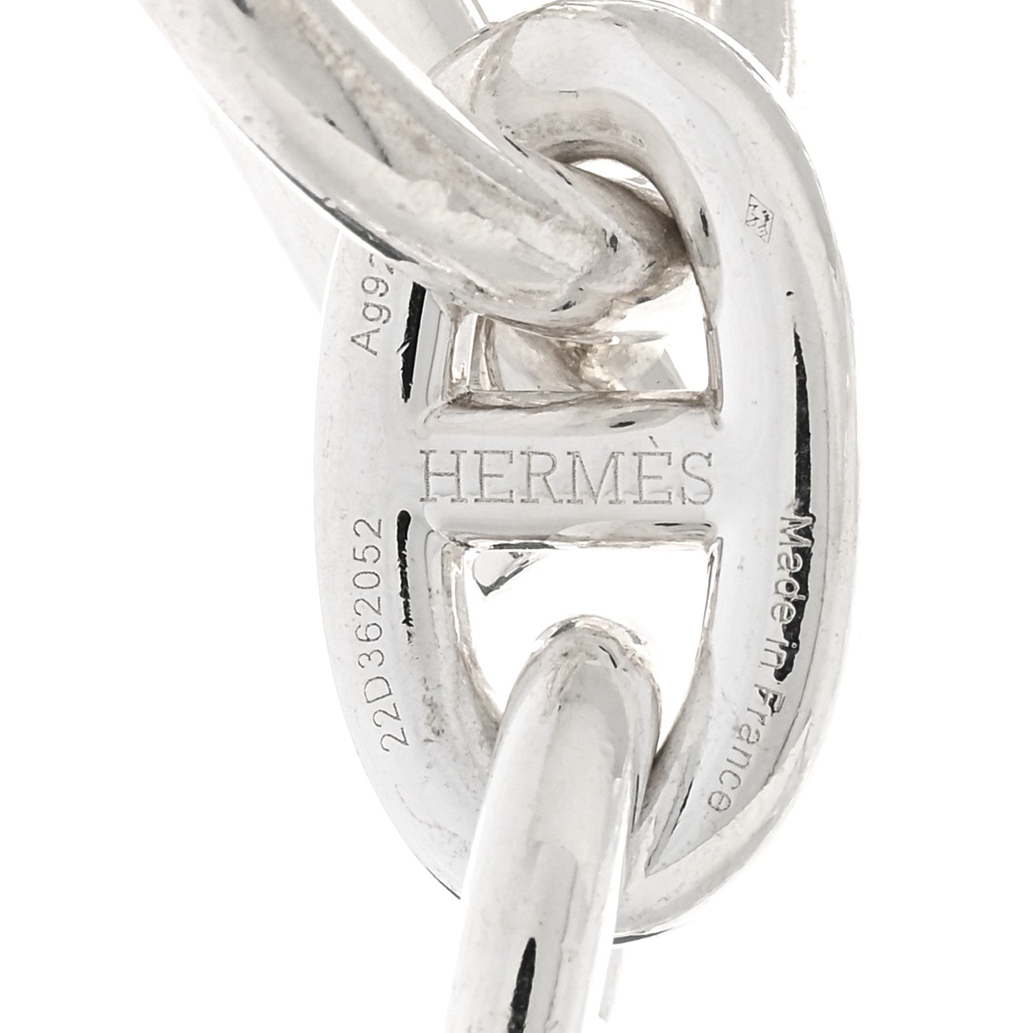 Hermes Sterling Silver Chaine D'Ancre Necklace PM 4 of 4
