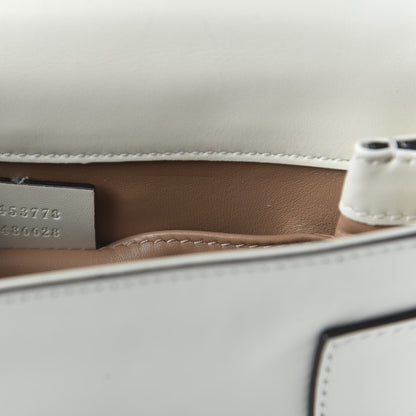 Gucci Nappa Pearl Studded Mini Queen Margaret Broadway Shoulder Bag Mystic White 10 of 12