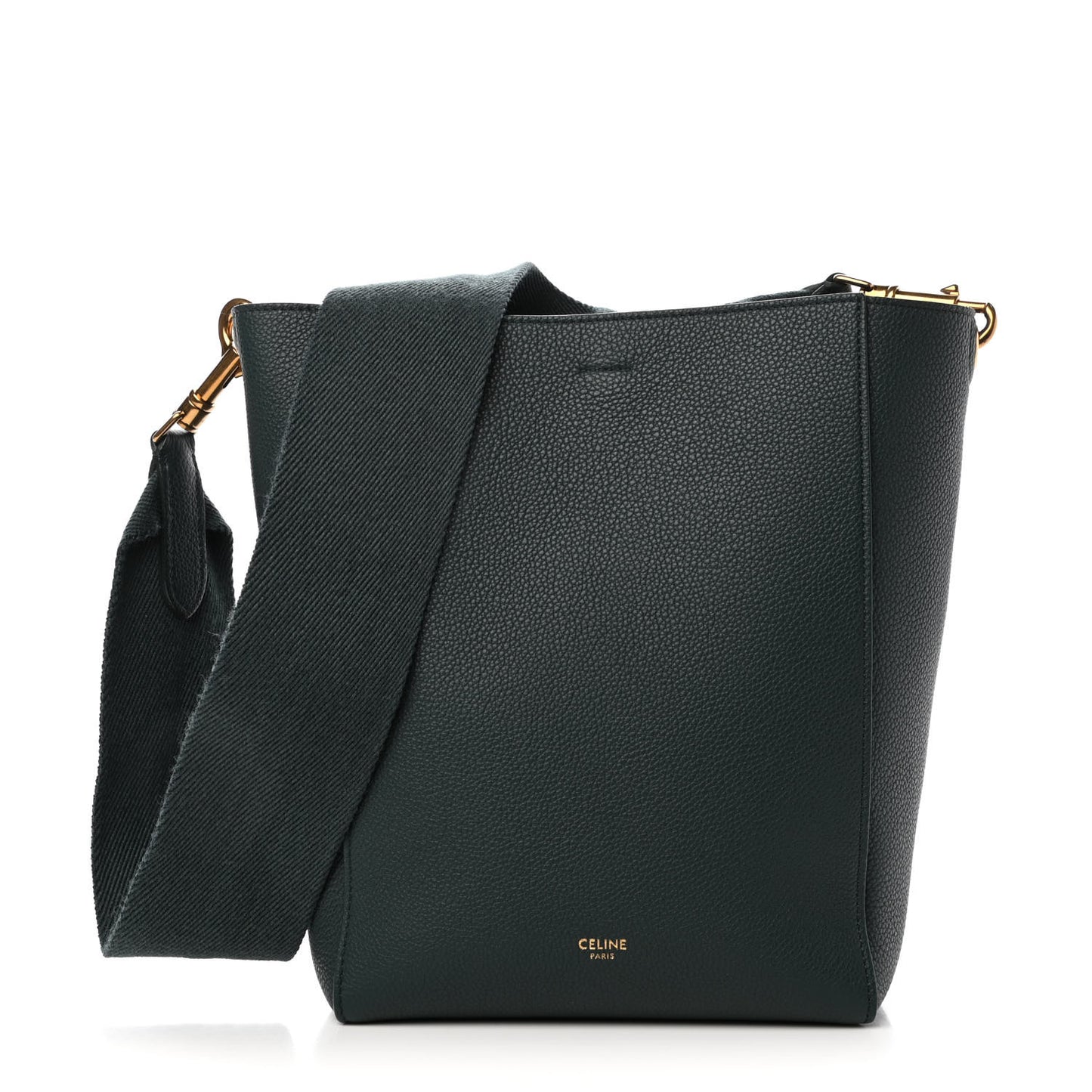 Soft Grained Calfskin Small Sangle Bucket Bag Amazone