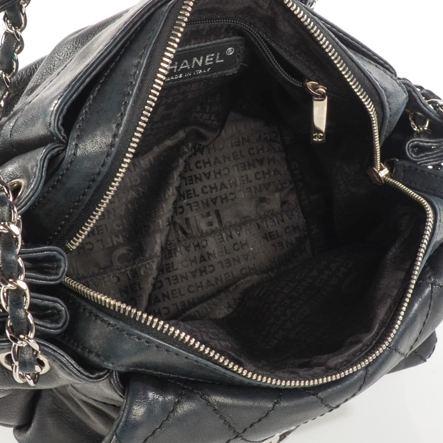 Chanel Lambskin Diamond Stitch Shoulder Bag Black 5 of 7