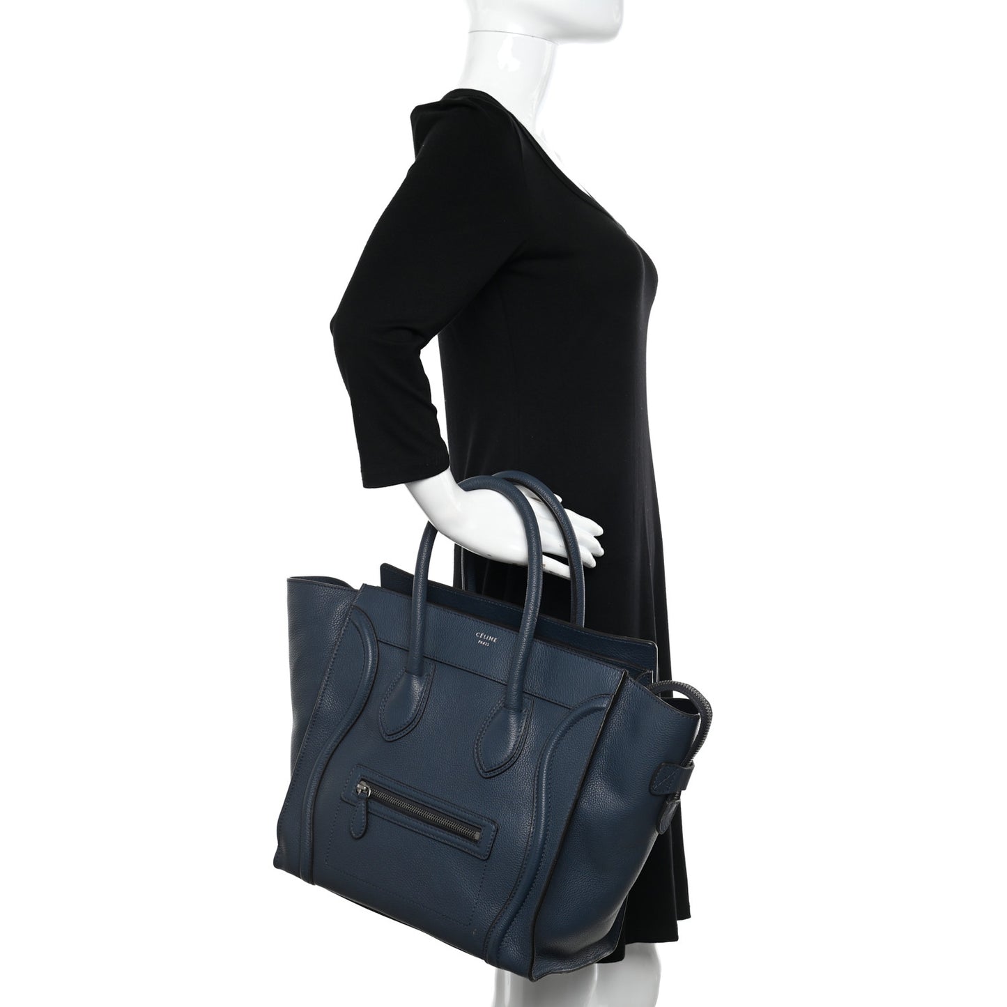 Drummed Calfskin Mini Luggage Orage