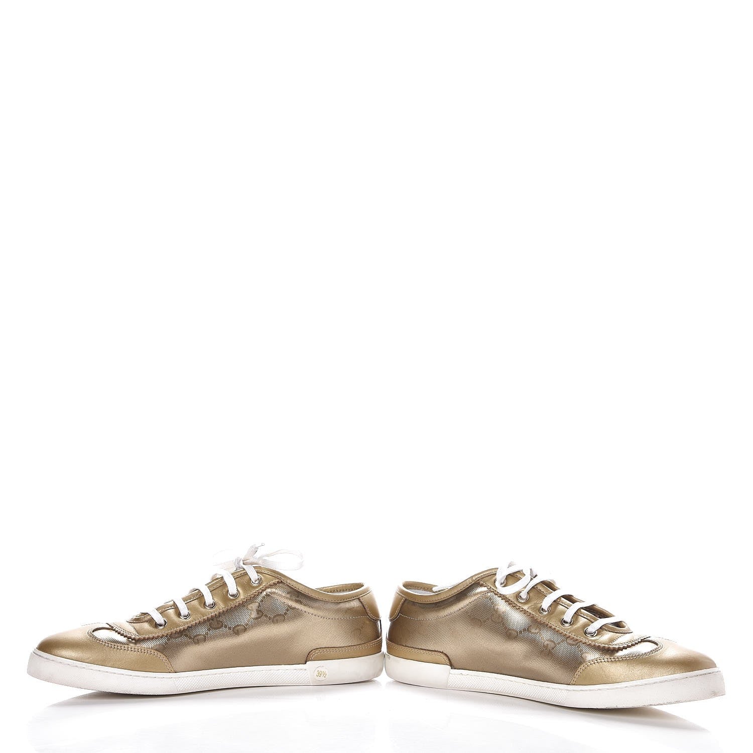 Gucci Imprime Monogram Mens Barcelona Sneakers 39.5 Champagne 5 of 10