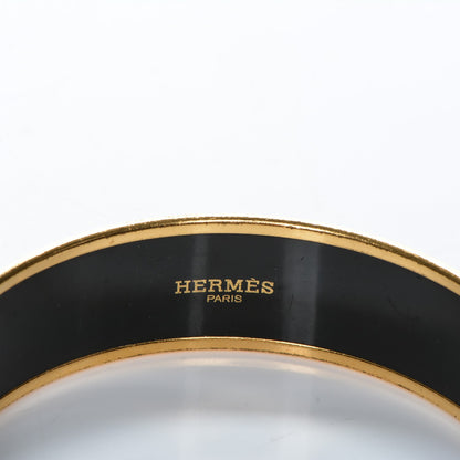 Hermes Enamel Printed Wide Balcons du Guadalquivir Bracelet 65 Gold 3 of 5