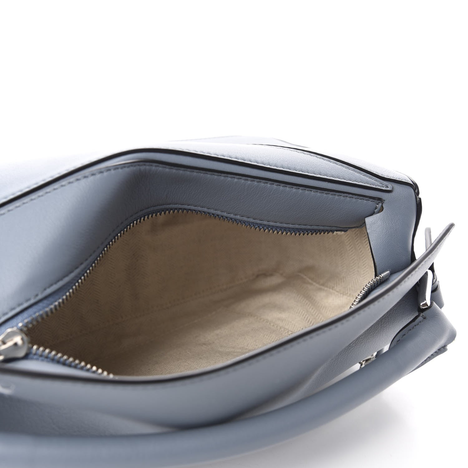 Loewe Calfskin Small Puzzle Bag Stone Blue 6 of 10