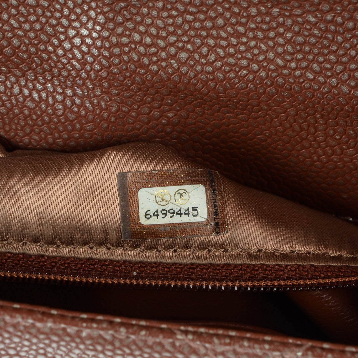 Chanel Metallic Caviar Quilted Medium Single Flap Brown 8 of 9