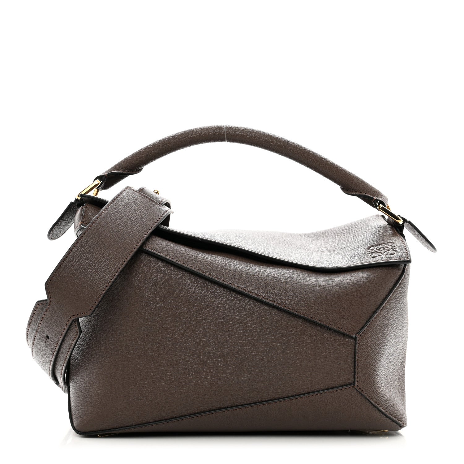 Loewe Goatskin Medium Puzzle Edge Bag Taupe 1 of 9
