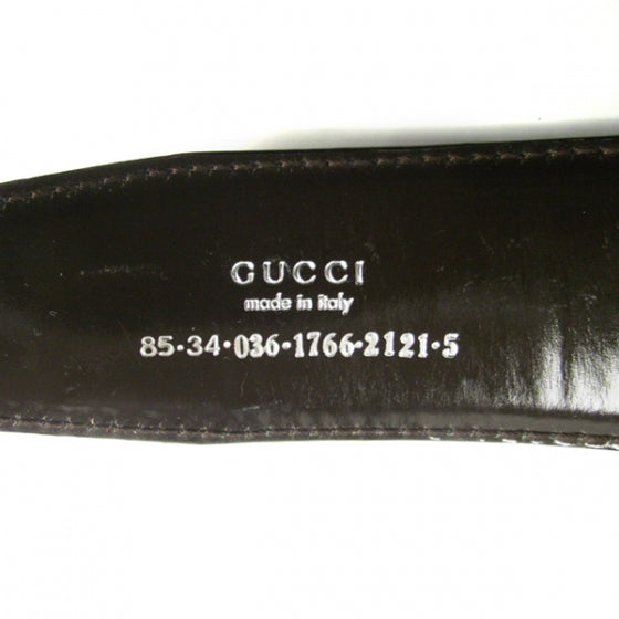 Leather Belt Black 85 34