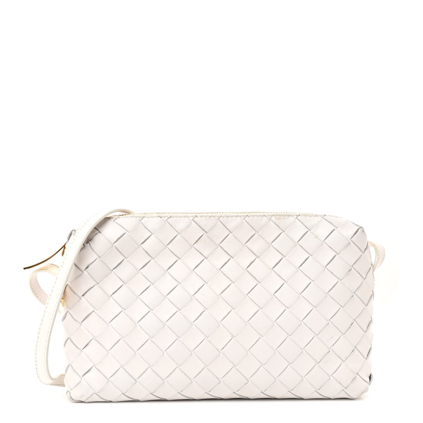 Nappa Intrecciato Crossbody White