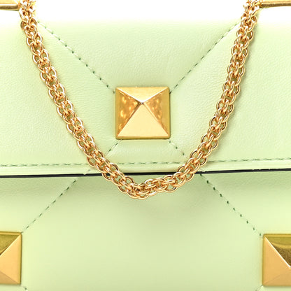 Valentino Garavani Nappa Roman Stud Wallet on Chain Ambrosia 7 of 10