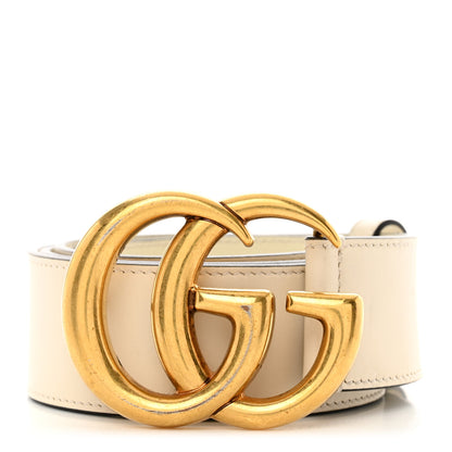 Gucci Calfskin Double G 40mm Belt 90 36 White 1 of 4