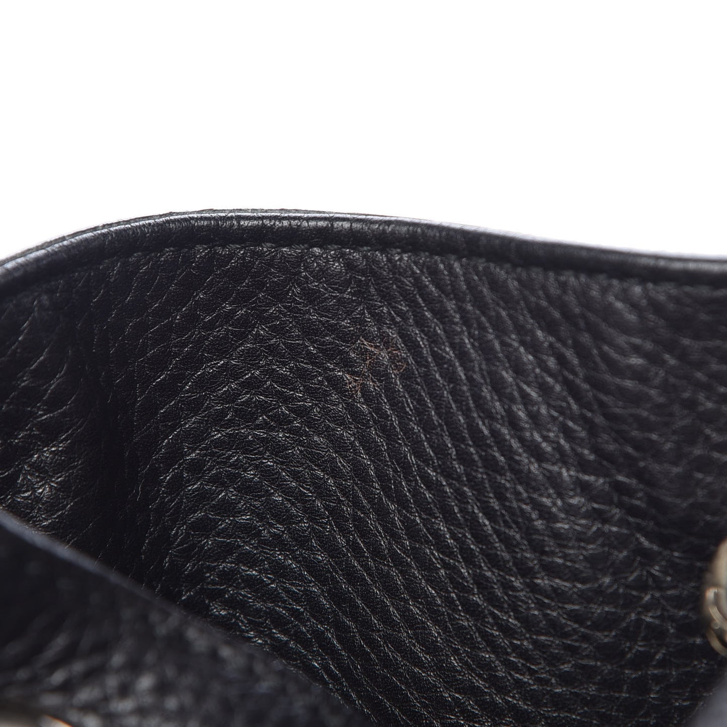 Pebbled Calfskin Medium Soho Chain Shoulder Bag Black