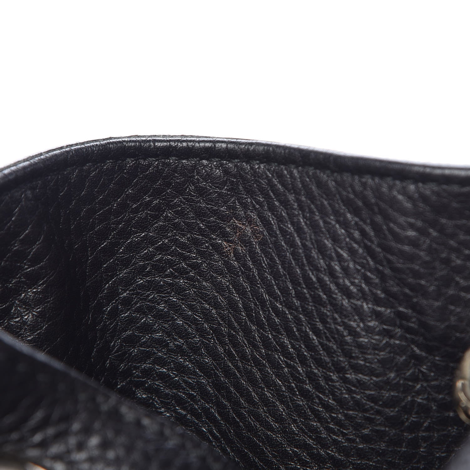 Gucci Pebbled Calfskin Medium Soho Chain Shoulder Bag Black 8 of 13