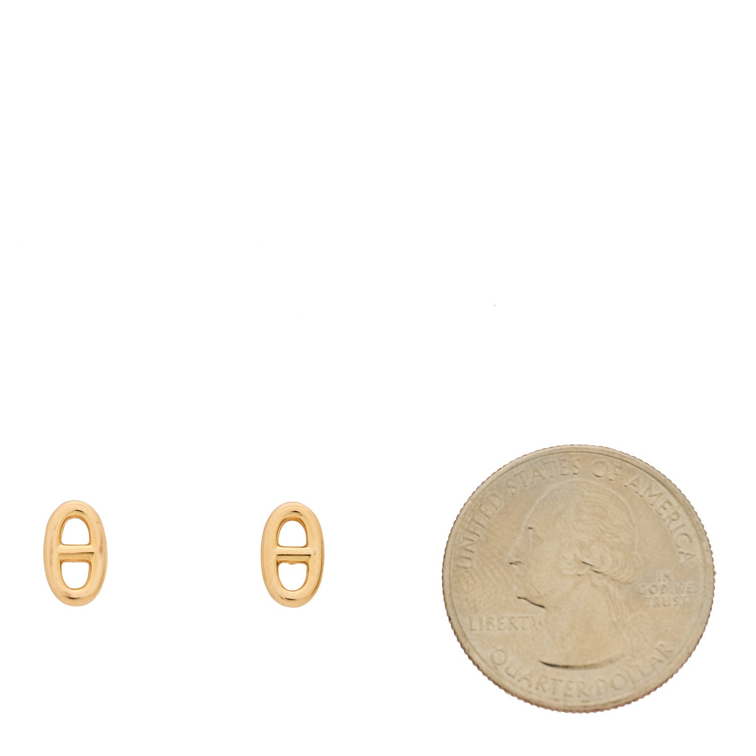 Hermes 18K Rose Gold TPM Farandole Stud Earrings 2 of 4
