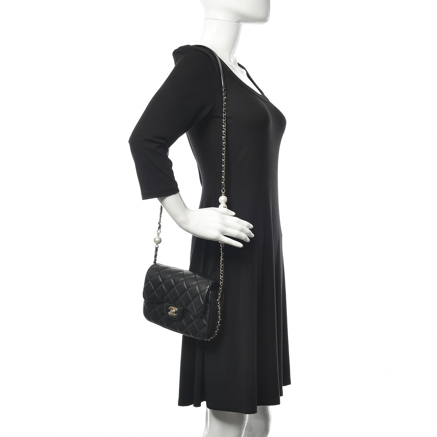 Chanel Lambskin Quilted Small My Precious Flap Black 2 of 11