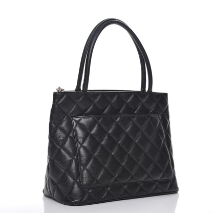 Chanel Caviar Quilted Medallion Tote Black 3 of 8