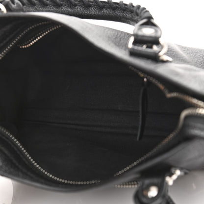 Balenciaga Chevre Silver Metallic Edge Hardware Mini City Black 5 of 10