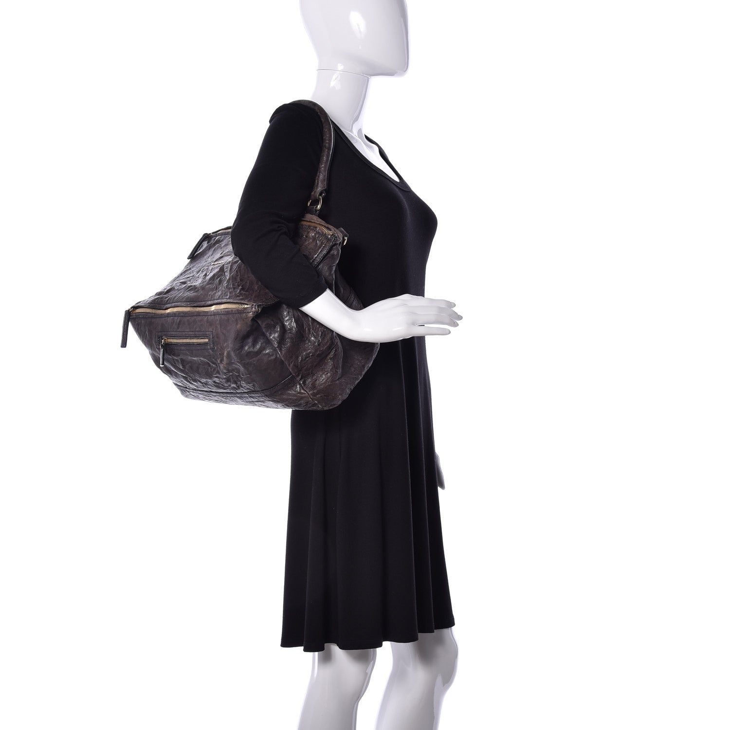 Givenchy Tumbled Sheepskin Large Pandora Black 3 of 10