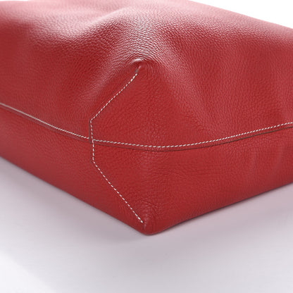 Hermes Taurillon Clemence Double Sens 36 Reversible Tote Peony Sanguine 10 of 10