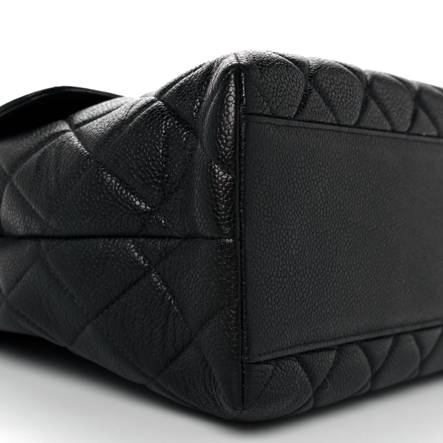 Chanel Caviar Quilted Jumbo Kelly Flap Black 9 of 13