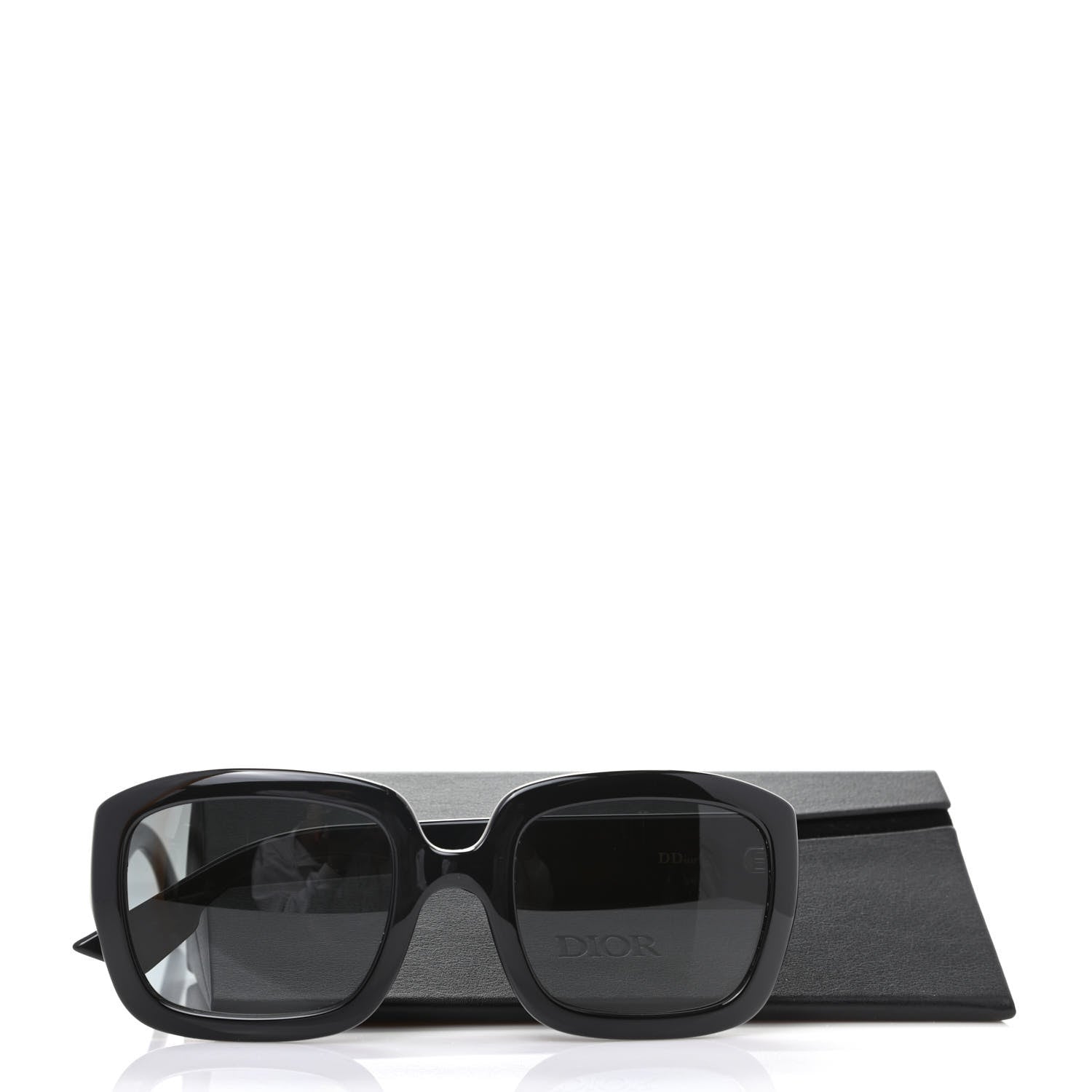 Christian Dior Acetate D Dior Square Sunglasses Black 7 of 7