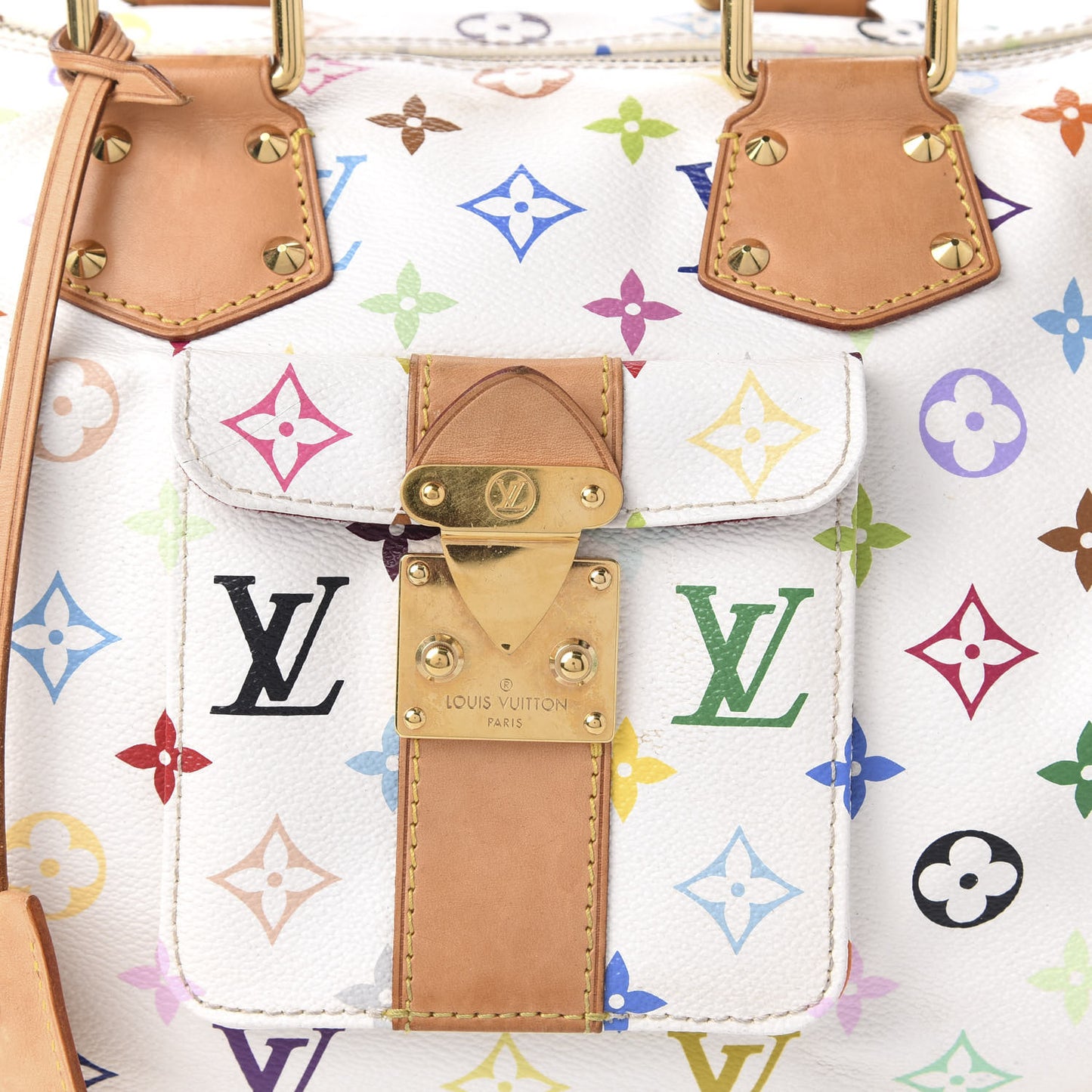 Monogram Multicolor Speedy 30 White