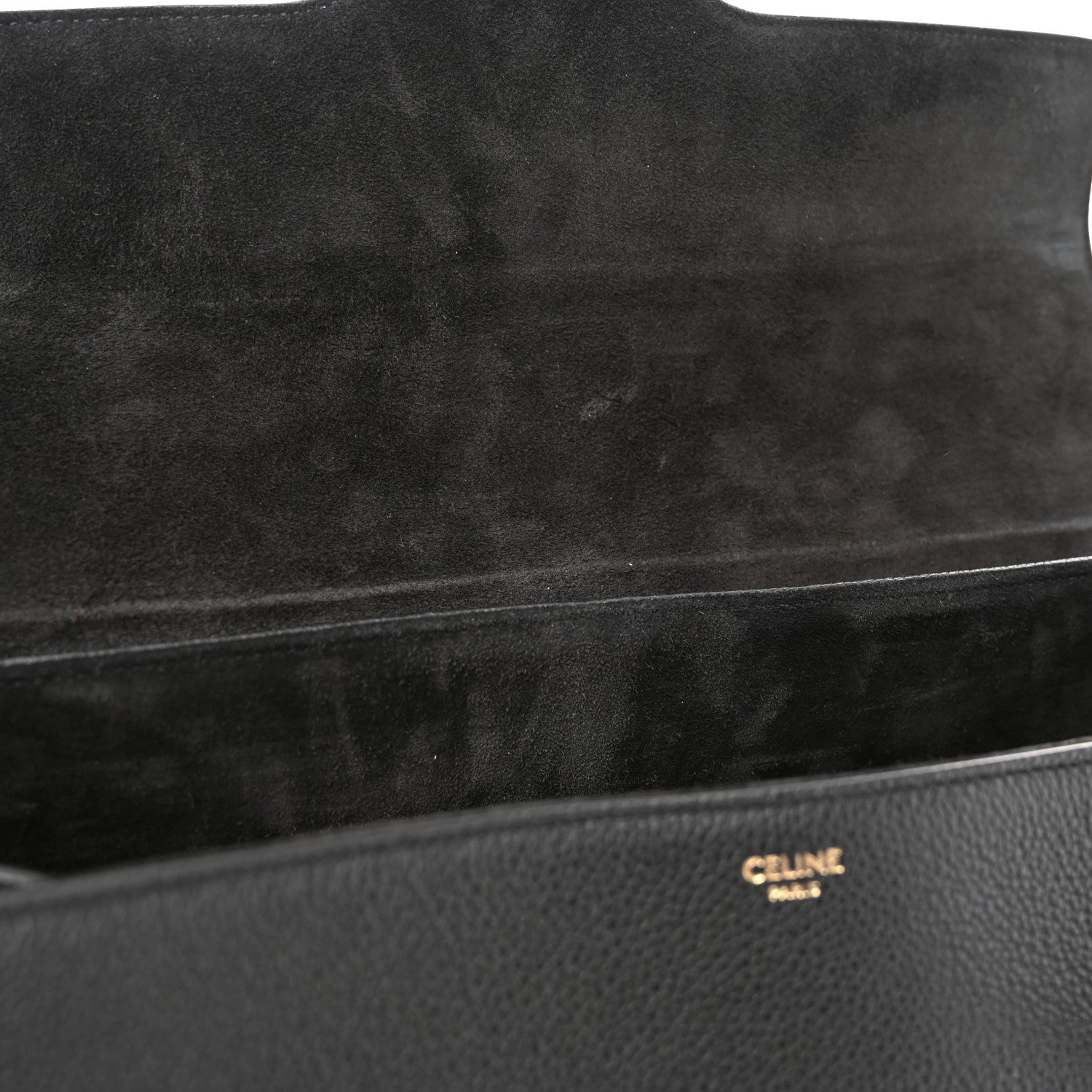 Celine Supple Grained Calfskin Medium Soft 16 Bag Black 11 of 12