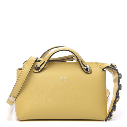 Fendi Vitello Dolce Crystal Croc Tail Mini By The Way Boston Bag Yellow 1 of 11
