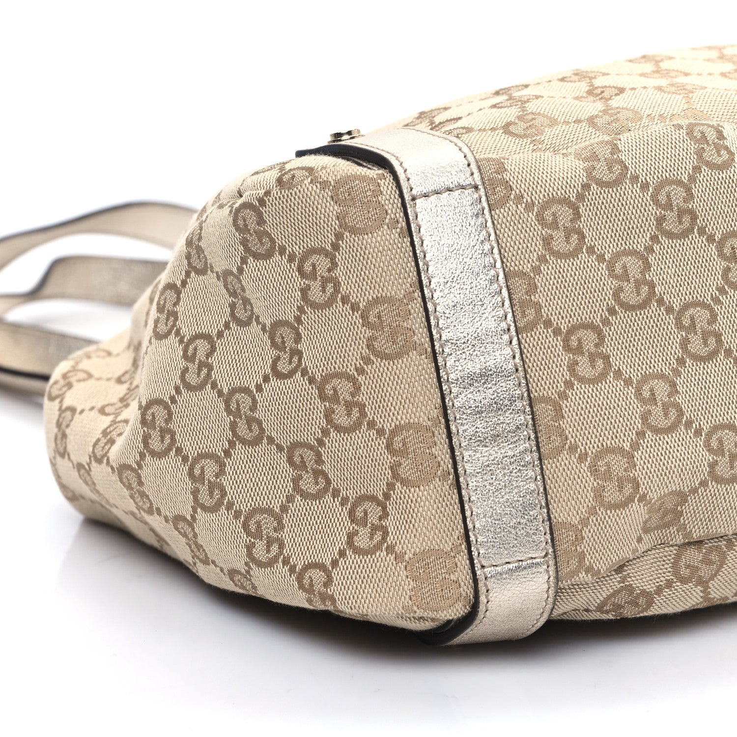 Gucci Monogram Medium Abbey Shoulder Bag Gold 9 of 11
