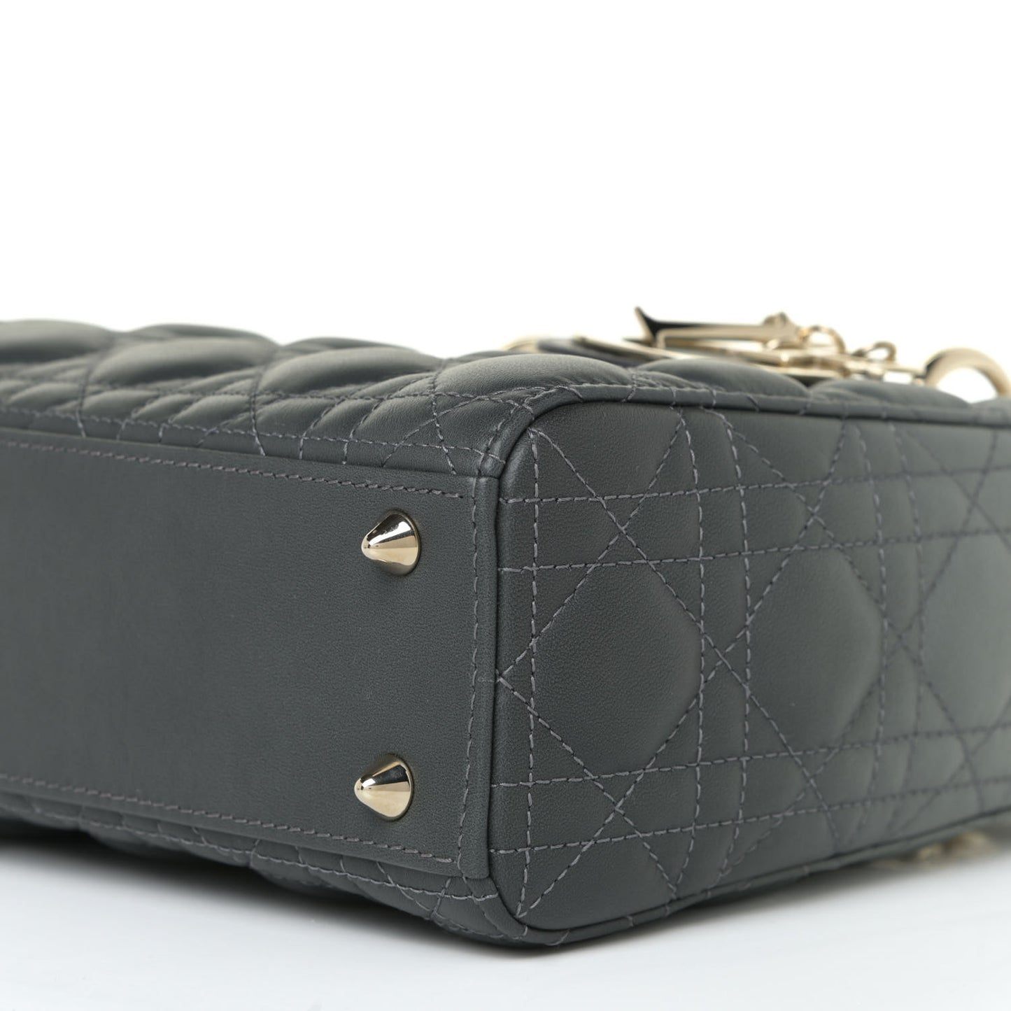 Lambskin Cannage Gradient Small My ABCDior Lady Dior Grey