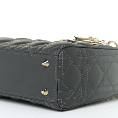 Christian Dior Lambskin Cannage Gradient Small My ABCDior Lady Dior Grey 6 of 13