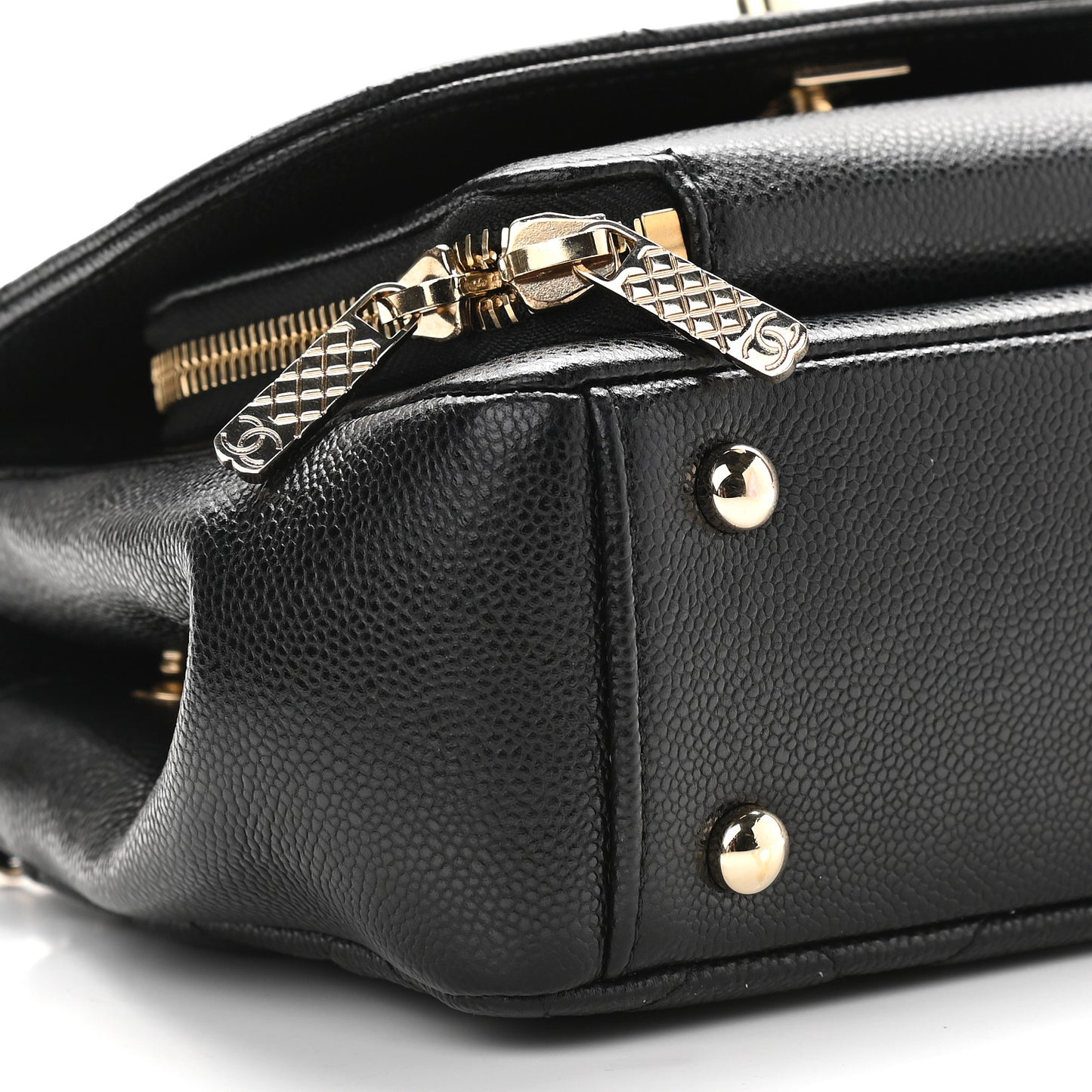Caviar Quilted Small Business Affinity Flap Black