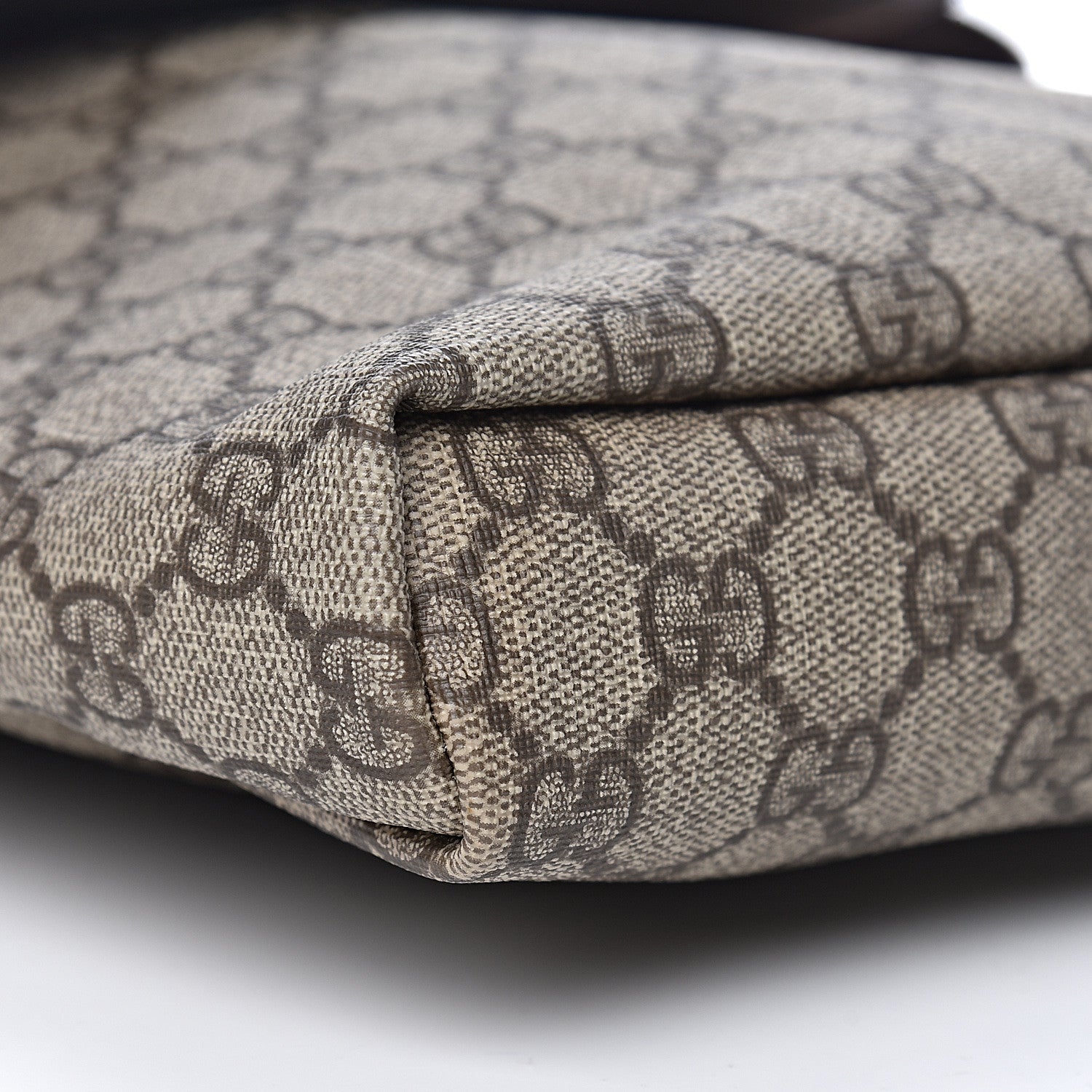 Gucci GG Plus Monogram Small Flap Messenger Bag Beige Dark Brown 9 of 10